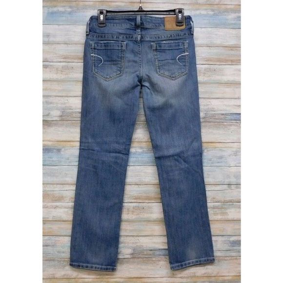 American Eagle Jeans Women's size 0 0x28 Hipster Straight Stretch - Picture 1 of 8